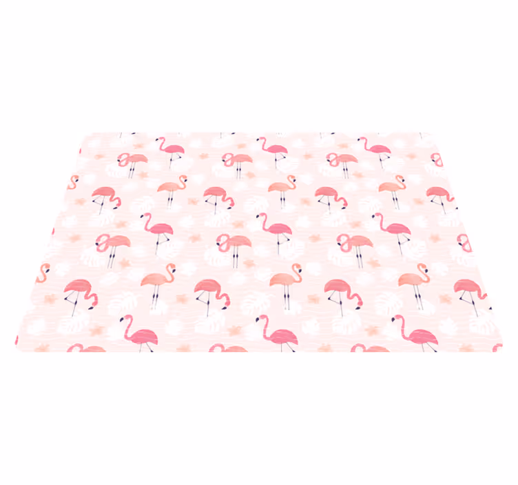 動物 ビニールマット フラミンゴのモチーフ - TENSTICKERS