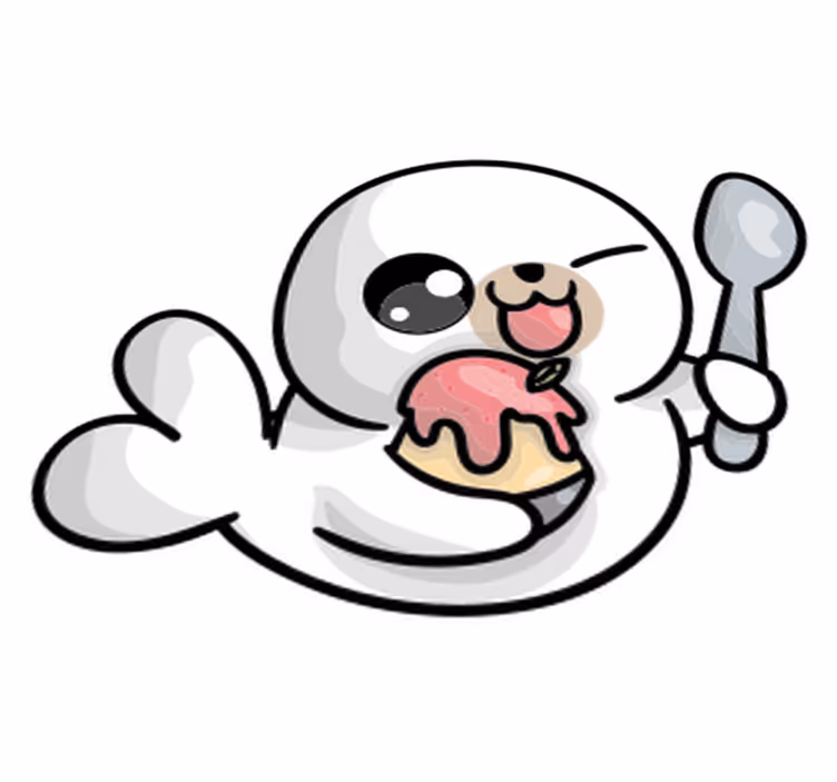 動物 ビニールマット アニメ ベビーシール - TENSTICKERS