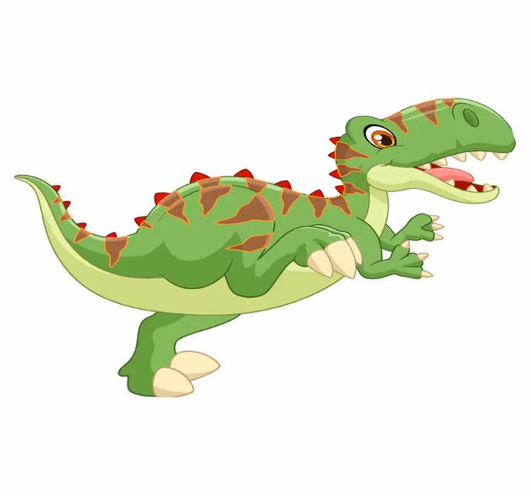 動物 ビニールマット 恐竜キャラクター - TENSTICKERS