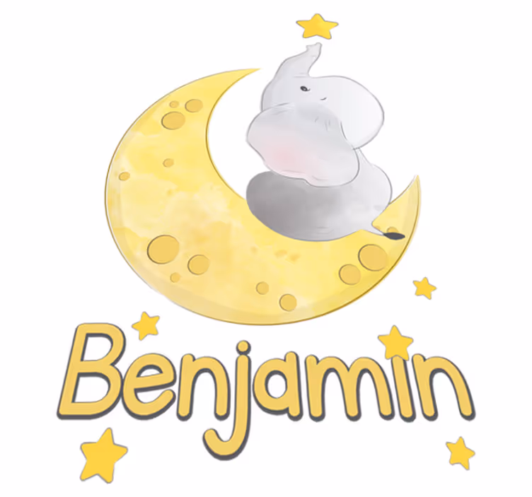 動物 ビニールマット 月と星の名前入り - TENSTICKERS