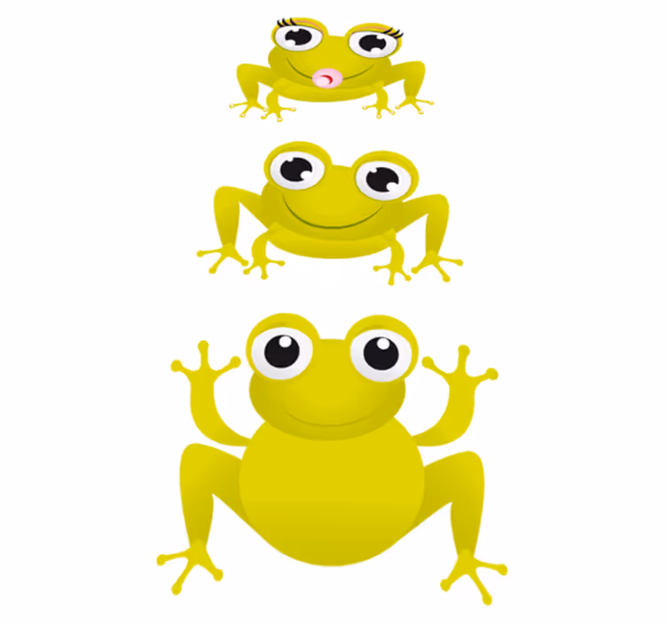 動物 ビニールマット 赤ちゃんカエル - TENSTICKERS