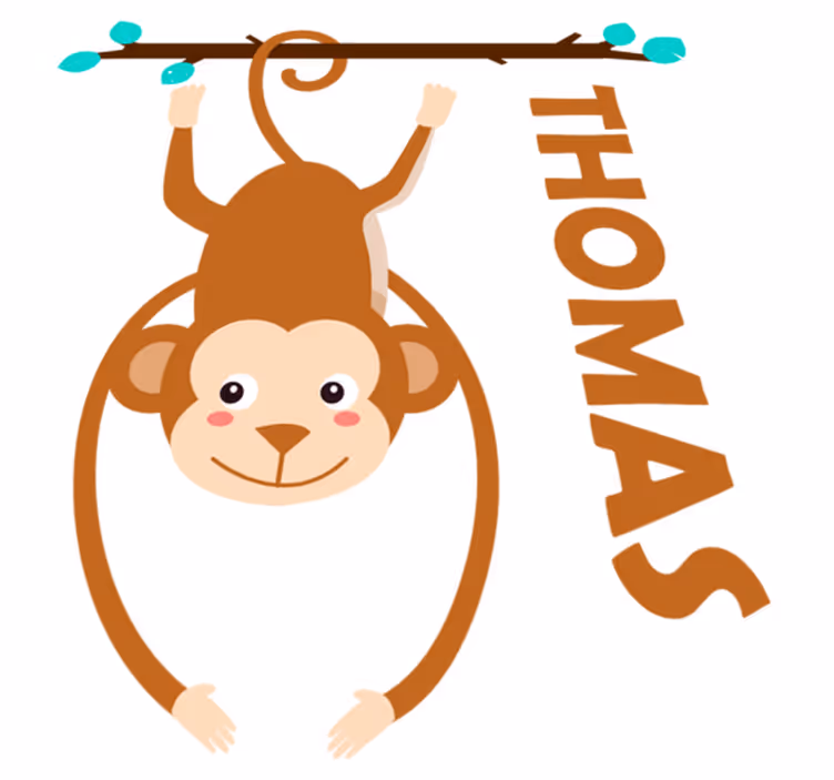 動物 ビニールマット ふざけたサルスタイル - TENSTICKERS
