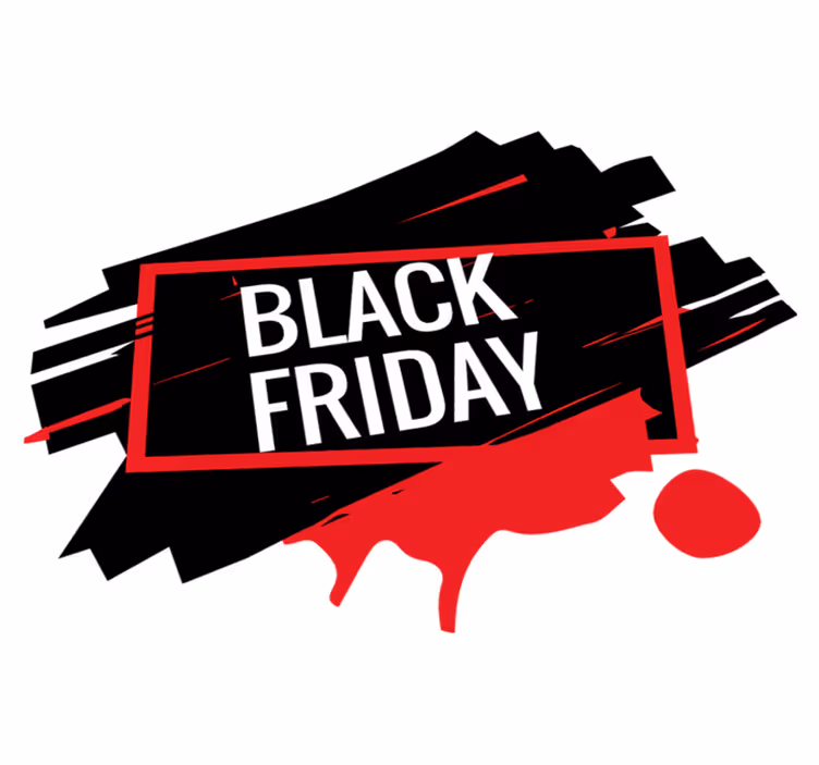 ブラックフライデーのビニールラグ現代的なブラックフライデー - TENSTICKERS