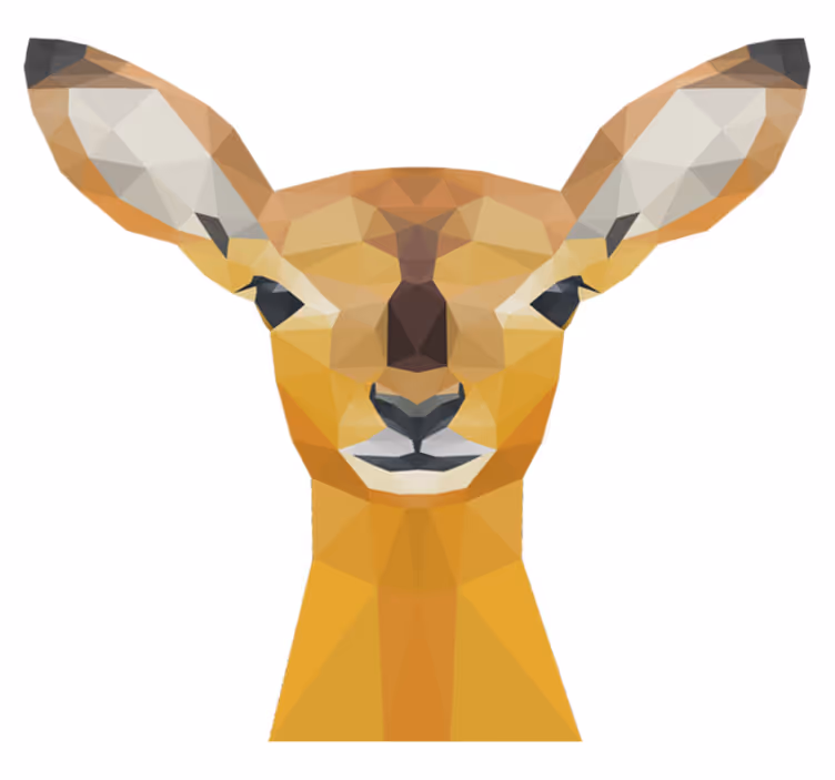 動物 ビニールマット シカ - TENSTICKERS