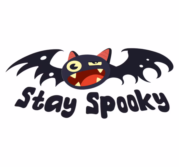 ハロウイン壁画不気味なコウモリ - TENSTICKERS