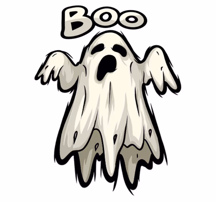 ハロウイン壁画ブーゴーストフィギュア - TENSTICKERS