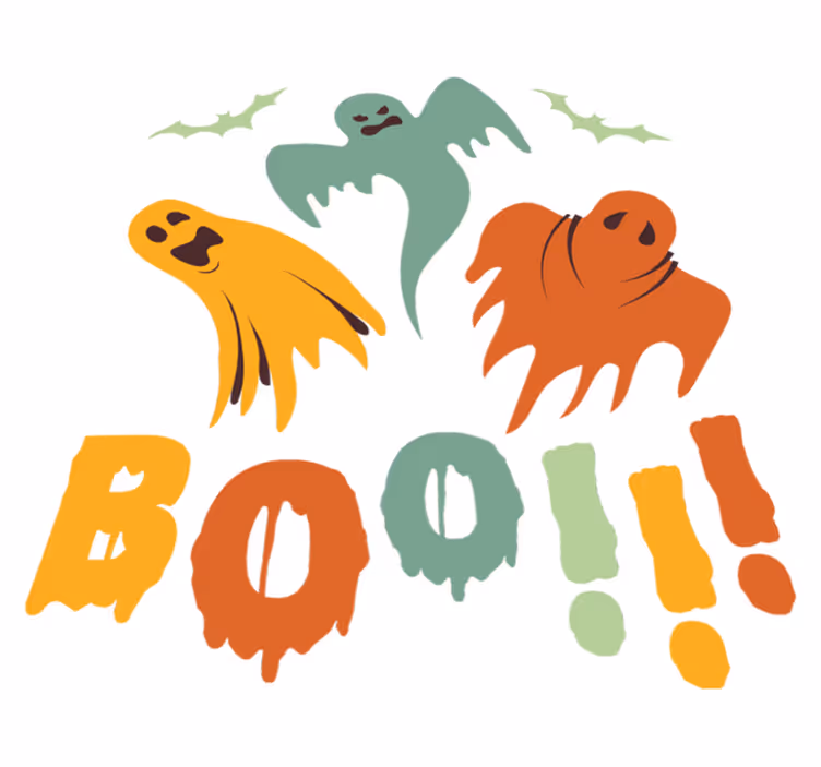 ハロウイン壁画おばけのブー - TENSTICKERS