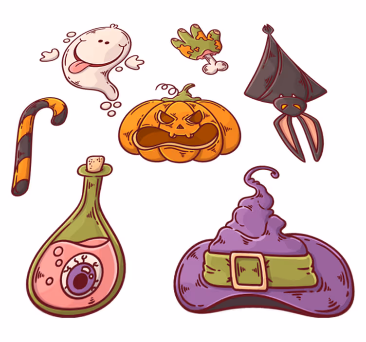 ハロウイン壁画ハロウィンフィギュア - TENSTICKERS