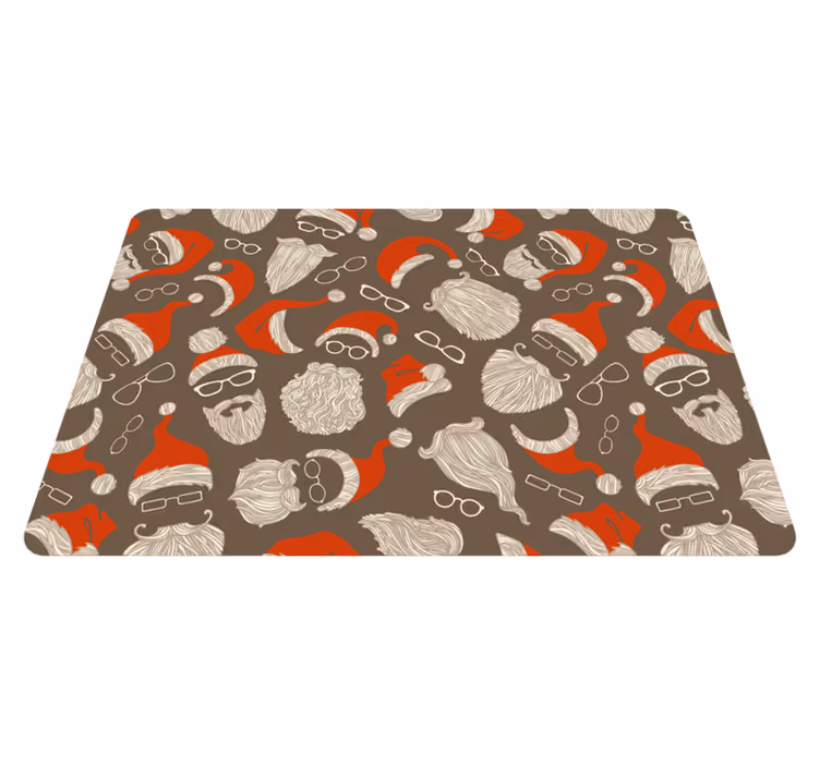 クリスマスの壁画ヴィンテージサンタクロースフェースパターン - TENSTICKERS