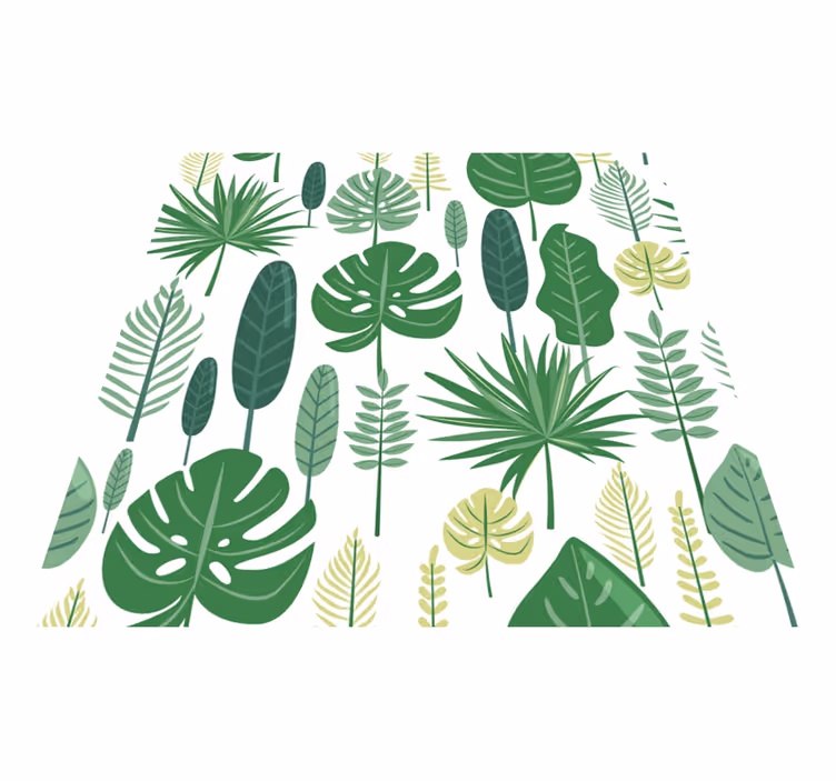 花と植物の壁画モンステラ - TENSTICKERS