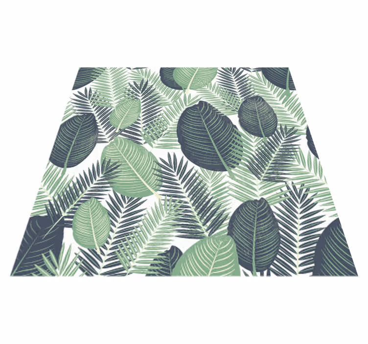 花と植物の壁画大きな緑の植物 - TENSTICKERS