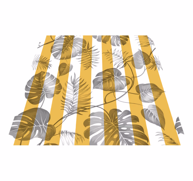 花と植物の壁画スライド式クローゼット扉 - TENSTICKERS