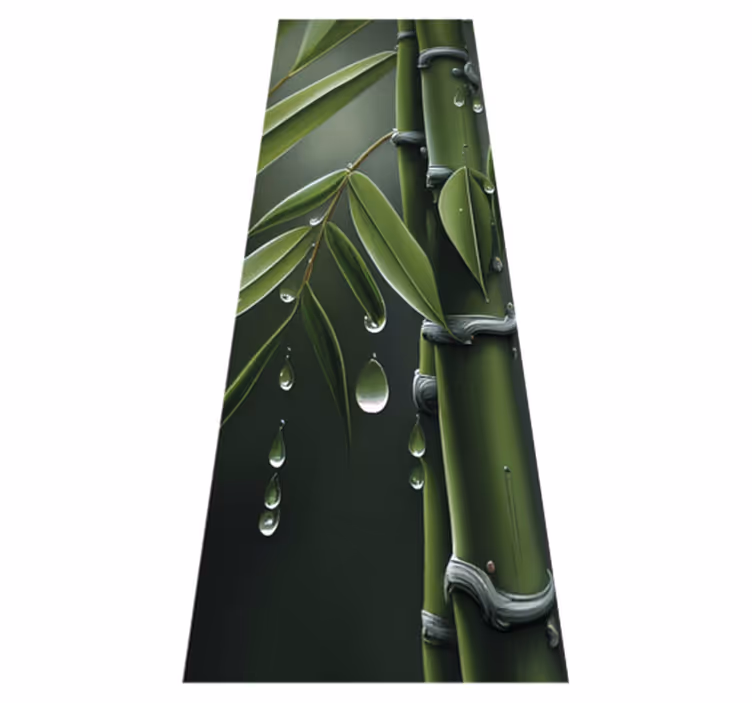 花と植物の壁画竹の雫 - TENSTICKERS