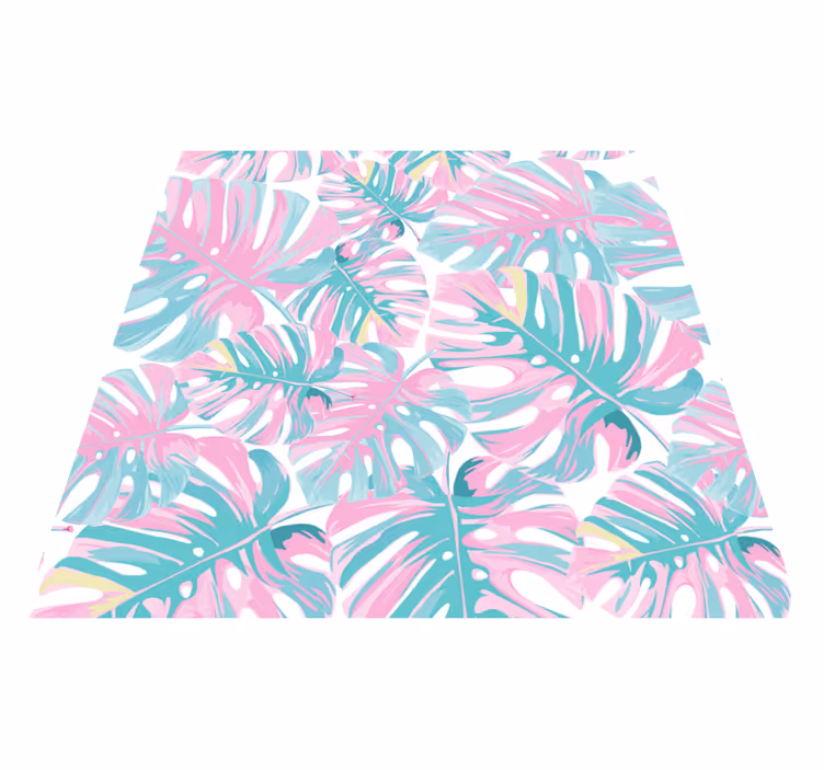 花と植物の壁画おいしいモンステラ - TENSTICKERS
