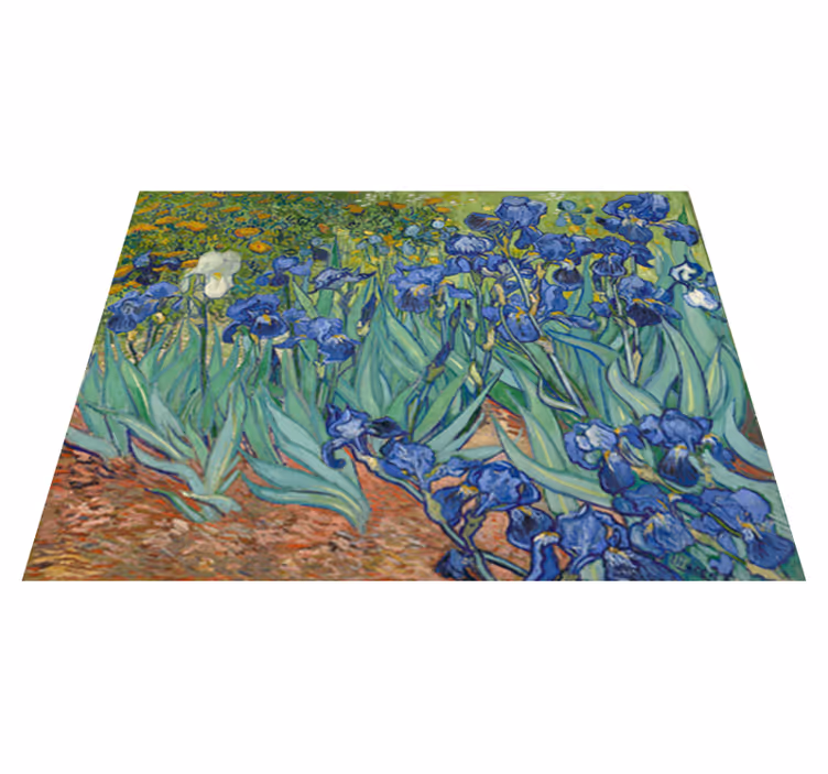 花と植物の壁画ヴァン・ゴッホの花 - TENSTICKERS