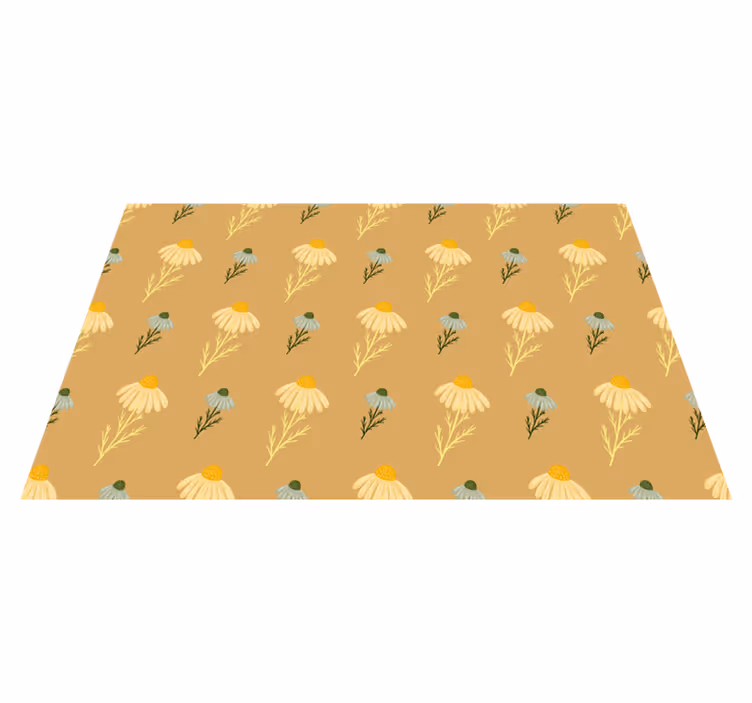 花と植物の壁画自然なカモミールの花模様 - TENSTICKERS
