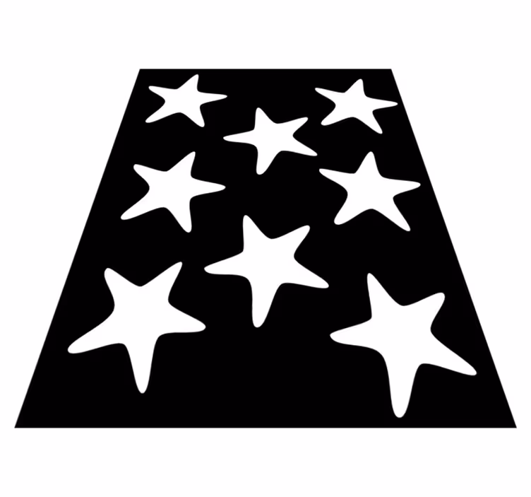 バスルームに1枚ビニールカーペット海の星 - TENSTICKERS