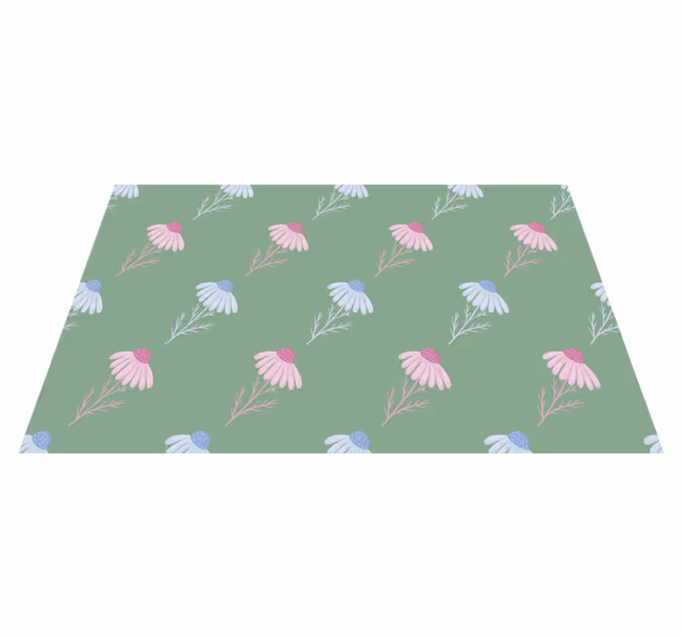 花と植物の壁画カモミールデイジーパターン - TENSTICKERS