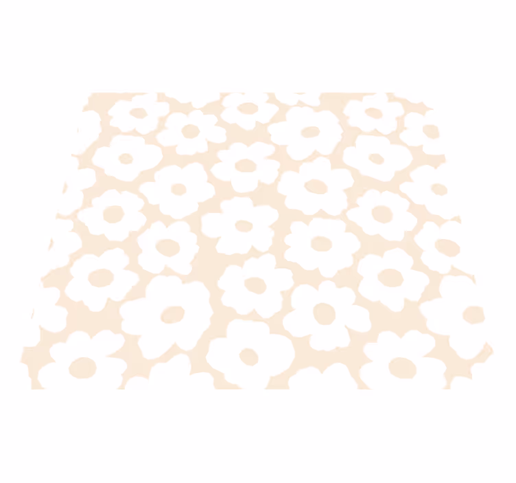 花と植物の壁画ホワイトポピー - TENSTICKERS
