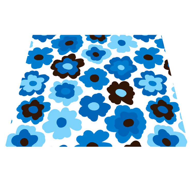 花と植物の壁画　青いケシ - TENSTICKERS