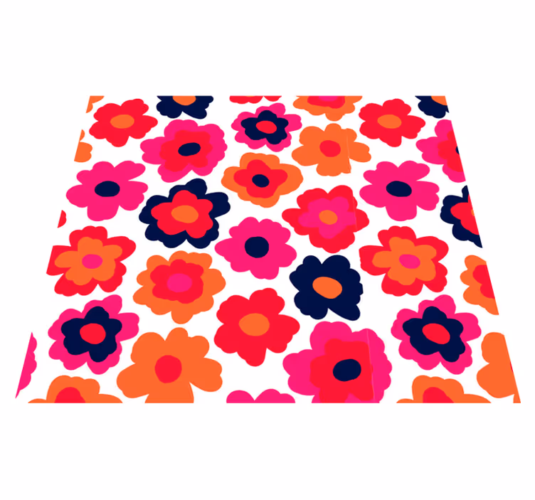 花と植物の壁画レッドポピー - TENSTICKERS