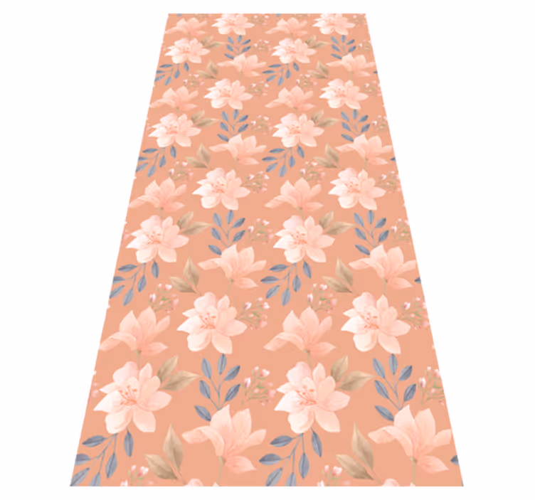 花と植物の壁画花咲くフローラルパターン - TENSTICKERS