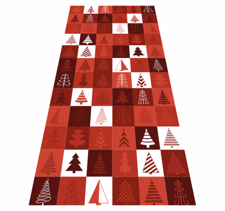 クリスマスの壁画クリスマスパッチワーク - TENSTICKERS