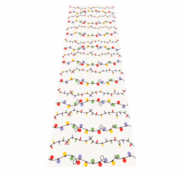 クリスマスの壁画カラフルなクリスマスライト - TENSTICKERS