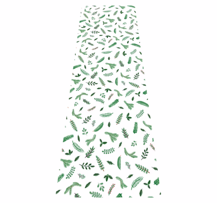 クリスマスの壁画葉の模様のクリスマス装飾 - TENSTICKERS