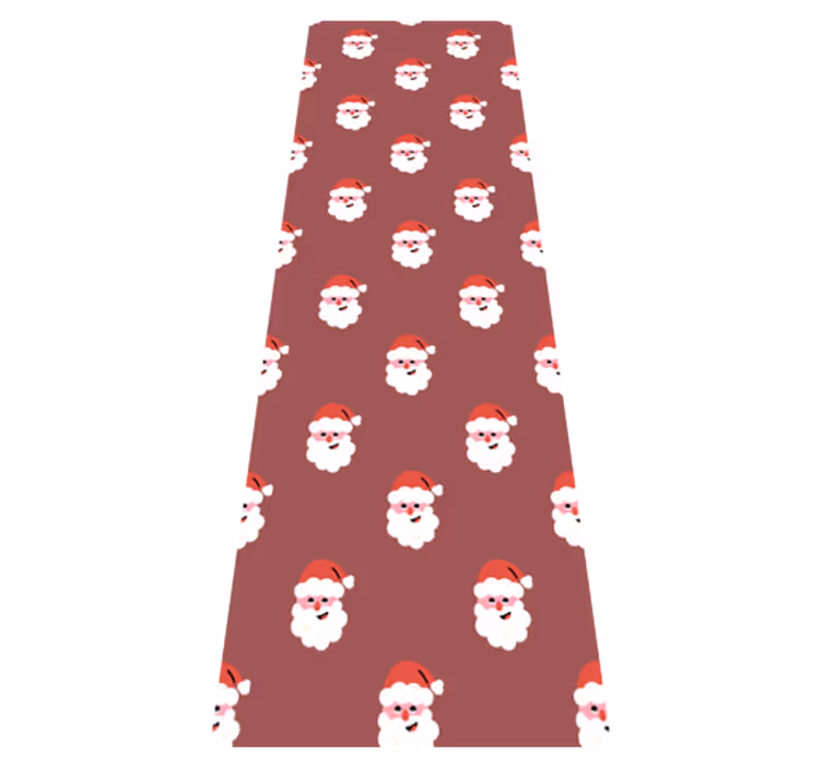 クリスマスの壁画サンタクロース赤い模様 - TENSTICKERS