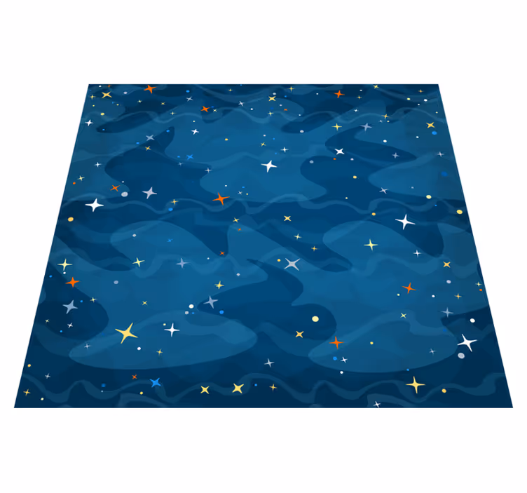 寝室 ビニールマット 星空迷彩 - TENSTICKERS