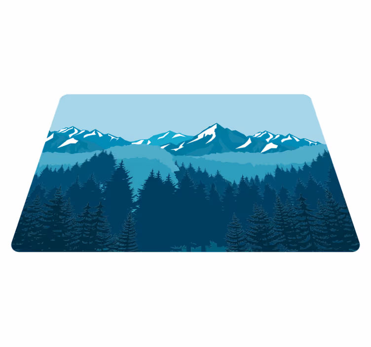 フォトミュラルネイチャー青緑の風景 - TENSTICKERS