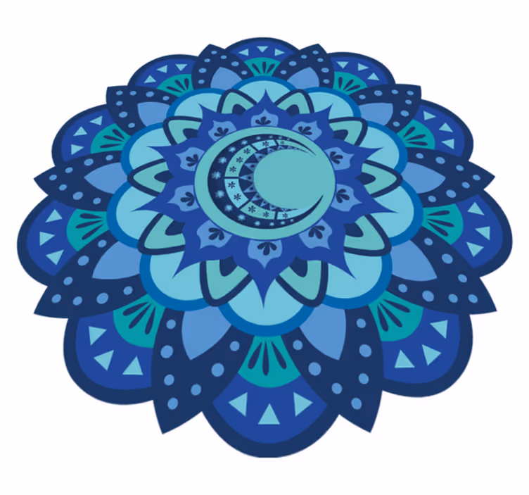 フォトミュラルネイチャー精緻な植物のマンダラ - TENSTICKERS