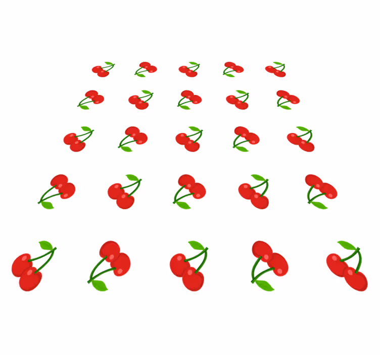 フォトミュラルネイチャーチェリーパターンデザイン - TENSTICKERS
