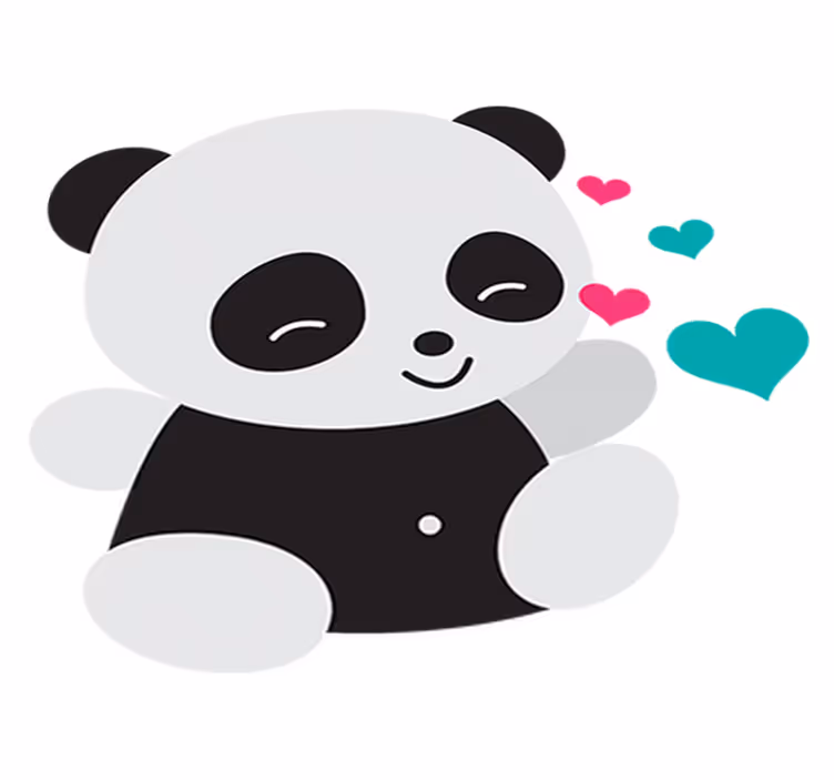 子供 ビニールマット かわいいクマパンダ - TENSTICKERS