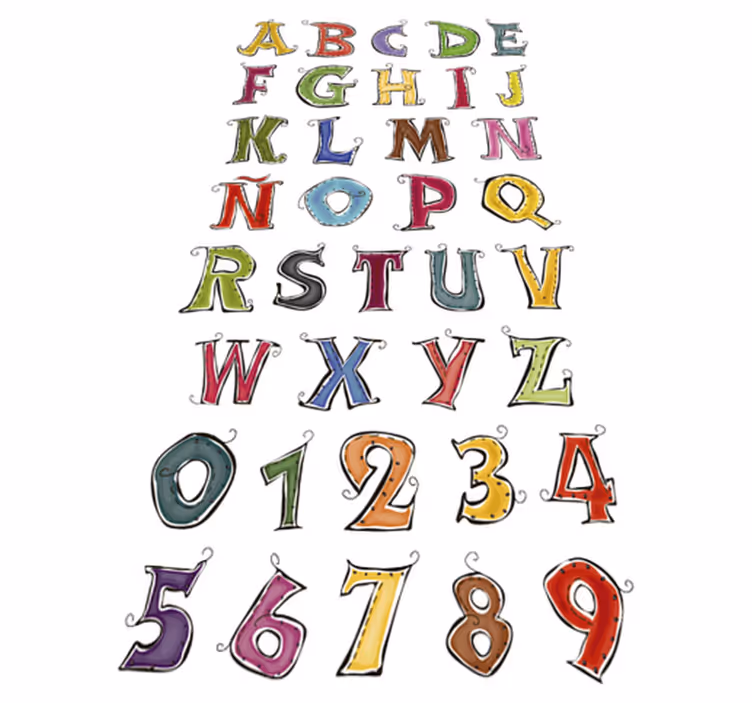 子供 ビニールマット スペイン語の完全アルファベット - TENSTICKERS