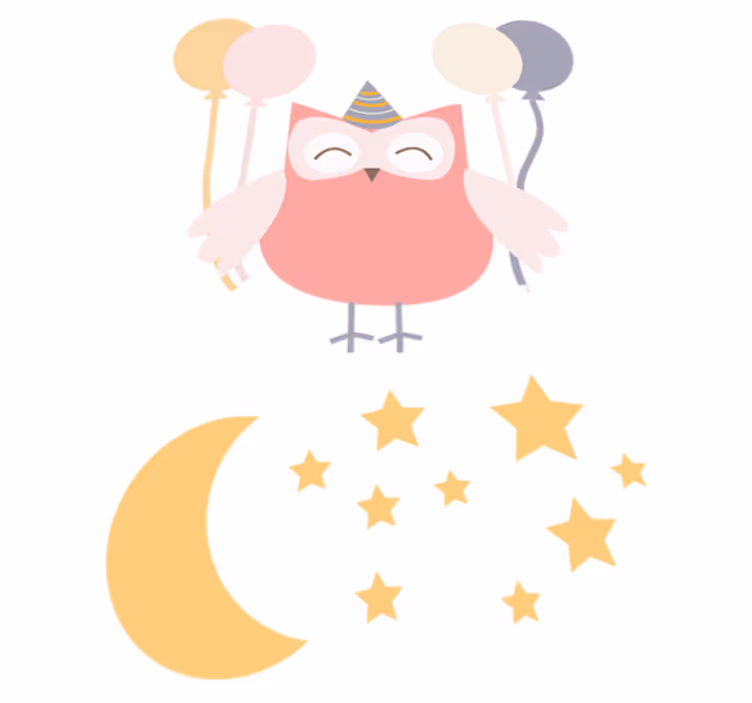 子供 ビニールマット パーティングフクロウ - TENSTICKERS