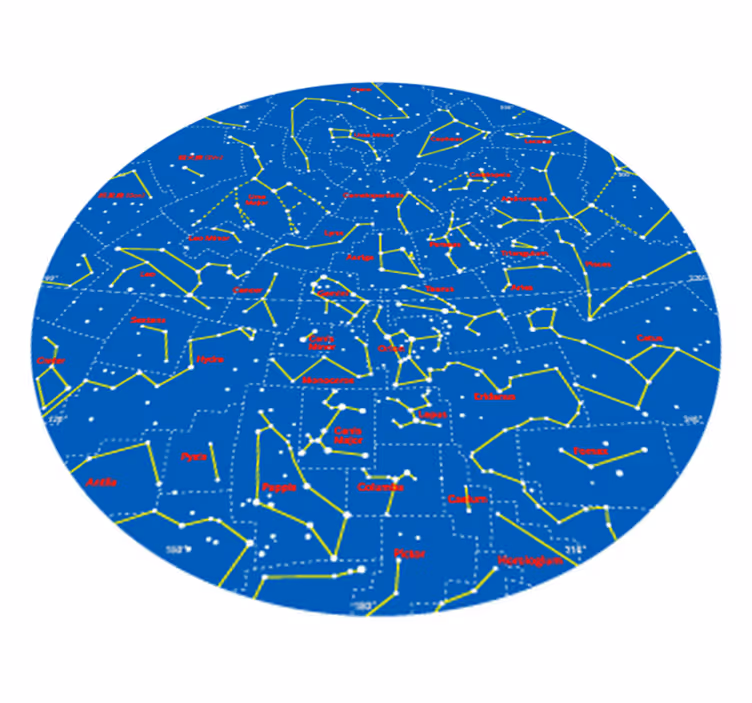 子供 ビニールマット 南半球の星座 - TENSTICKERS