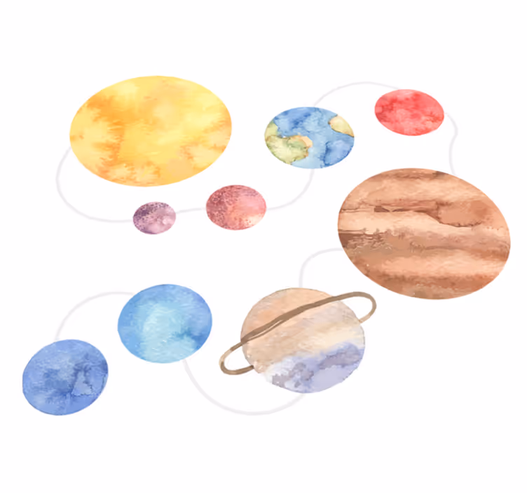 子供 ビニールマット 宇宙の地図 - TENSTICKERS