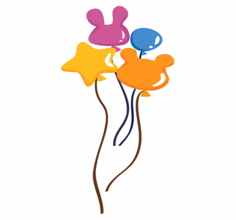 子供 ビニールマット 動物型バルーン - TENSTICKERS