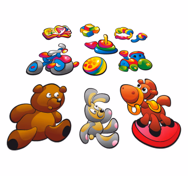 子供 ビニールマット おもちゃのステッカーコレクション - TENSTICKERS