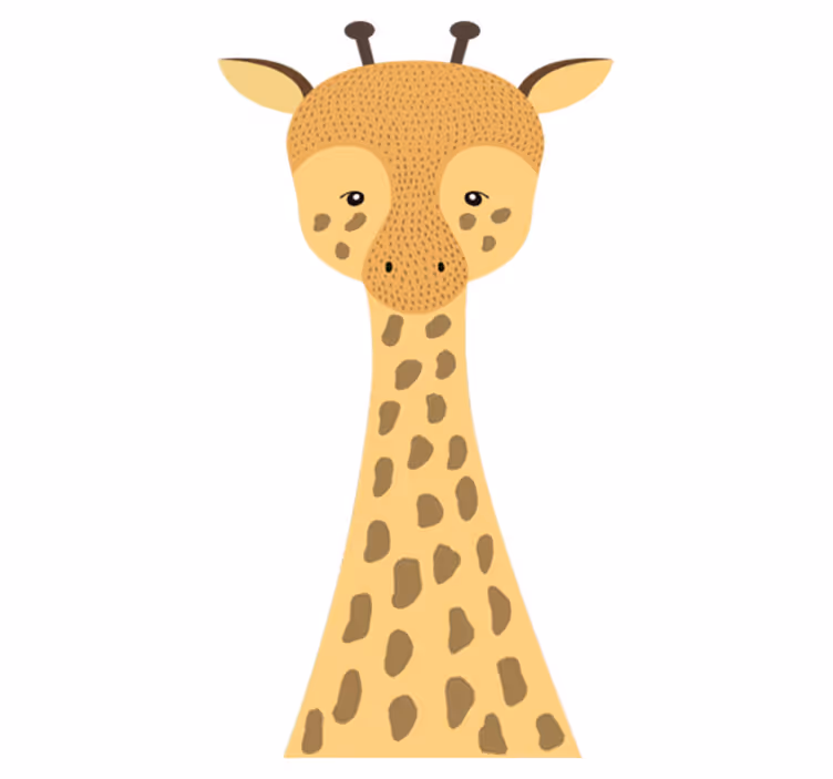 子供 ビニールマット 赤ちゃんのためのキリンの絵 - TENSTICKERS