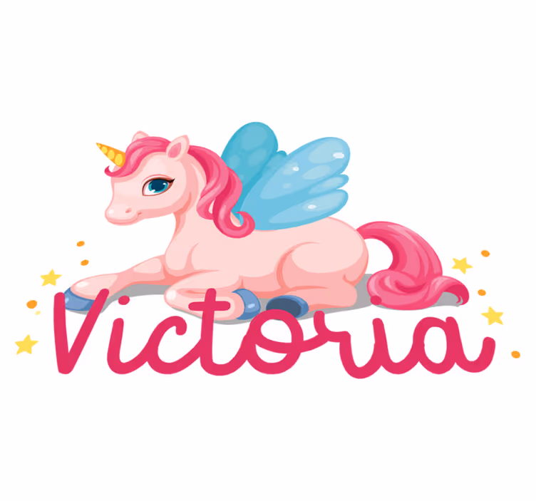 子供 ビニールマット 面白いピンクの幸せなユニコーン - TENSTICKERS