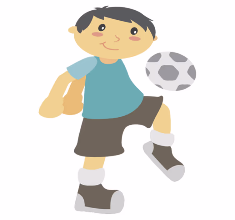 子供 ビニールマット サッカーで遊ぶ - TENSTICKERS
