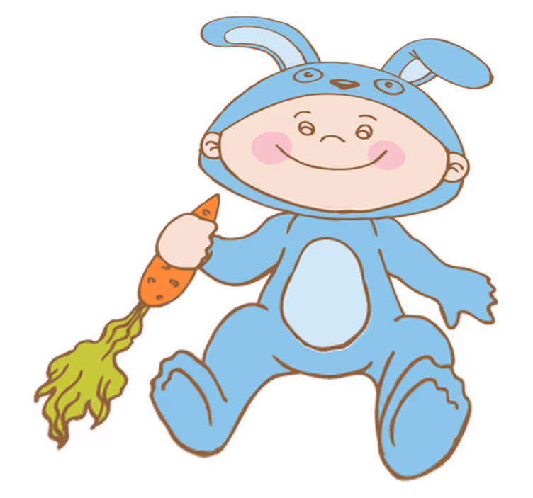 子供 ビニールマット うさぎのコスチューム - TENSTICKERS
