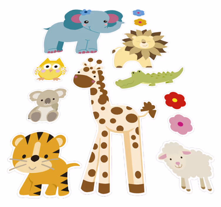 子供 ビニールマット cpprivalia幼児用ジャングルステッカー - TENSTICKERS