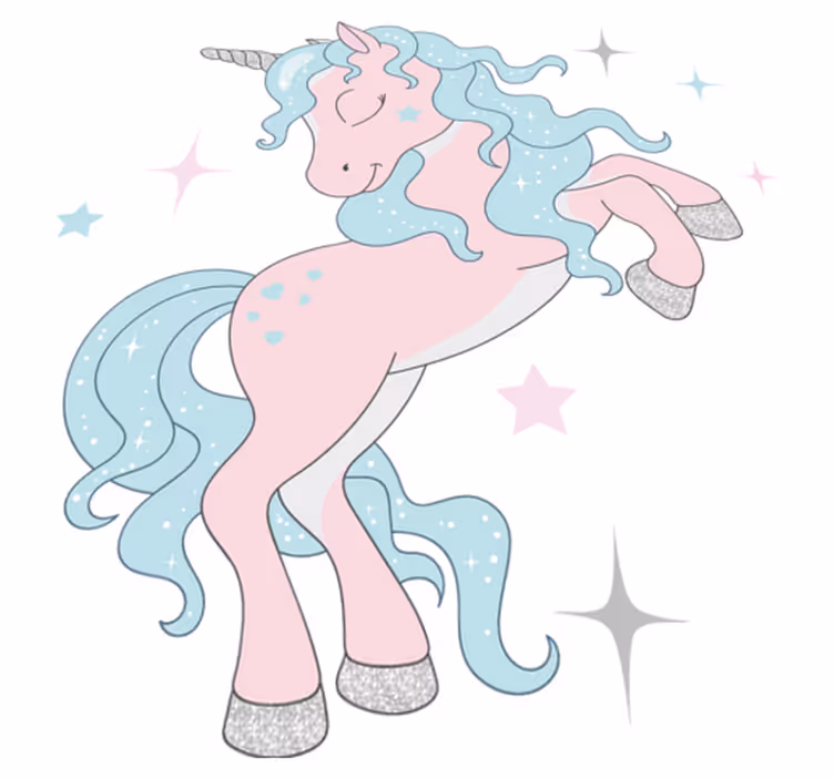 子供 ビニールマット グリマーユニコーン柄 - TENSTICKERS