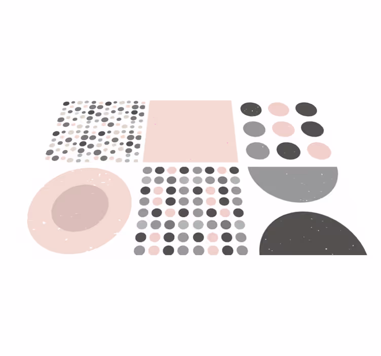 バスルームに1枚ビニールカーペットスカンジナビアのレベッカタイル - TENSTICKERS
