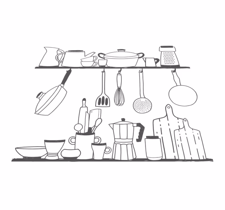 キッチン マット ビニール 調理用棚のキッチン用品 - TENSTICKERS