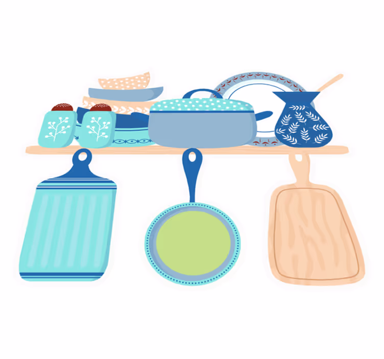 キッチン マット ビニール 陶器 セラミック 調理器具 - TENSTICKERS
